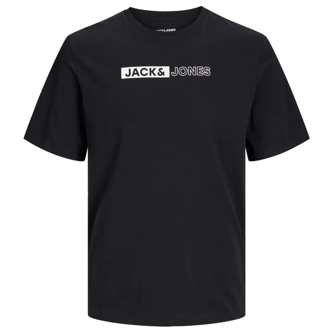 J&J Crna Muška Majica JJECORP LOGO TEE PLAY